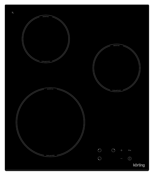 Варочная панель индукционная Korting HI 42031 B черная