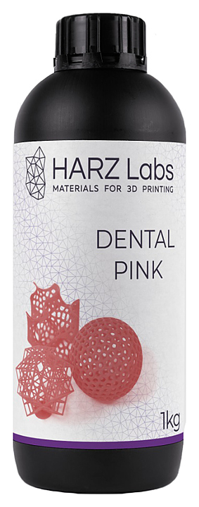 Фотополимер HARZ Labs LLC Dental Pink для LCD/DLP принтеров, 1 л