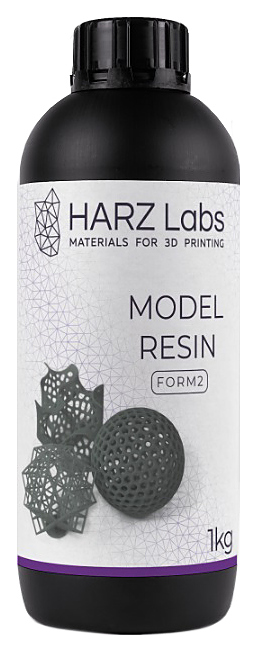 Фотополимер HARZ Labs LLC Model Resin grey для SLA/Form2 принтеров, 1 л