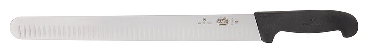 Нож для нарезки ломтиками Victorinox 5.4723.36 Fibrox l=36 см (нерж. сталь / фиброкс) рифленое лезвие с черной ручкой