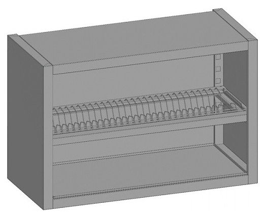 Полка настенная для тарелок Restoinox ПНО-Т-8/4