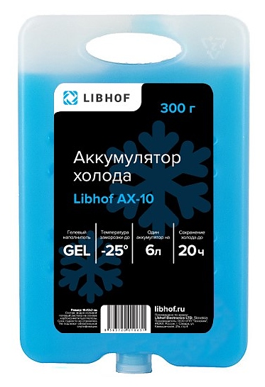 Хладоаккумулятор гелевый Libhof AX-10 300г 4шт.