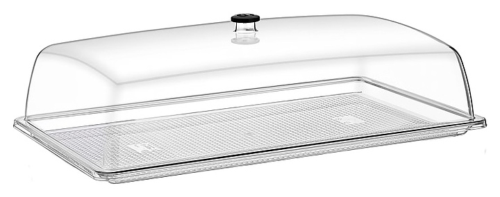 Крышка для подноса Gastroplast GN1/1 53х32,5 см h=12,5 см (поликарбонат) прозрачная