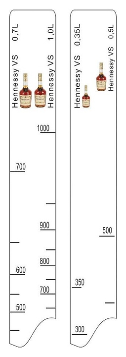 Барная линейка P.L. Proff Cuisine Hennessy VS (0,35/0,5/0,7/1 л)