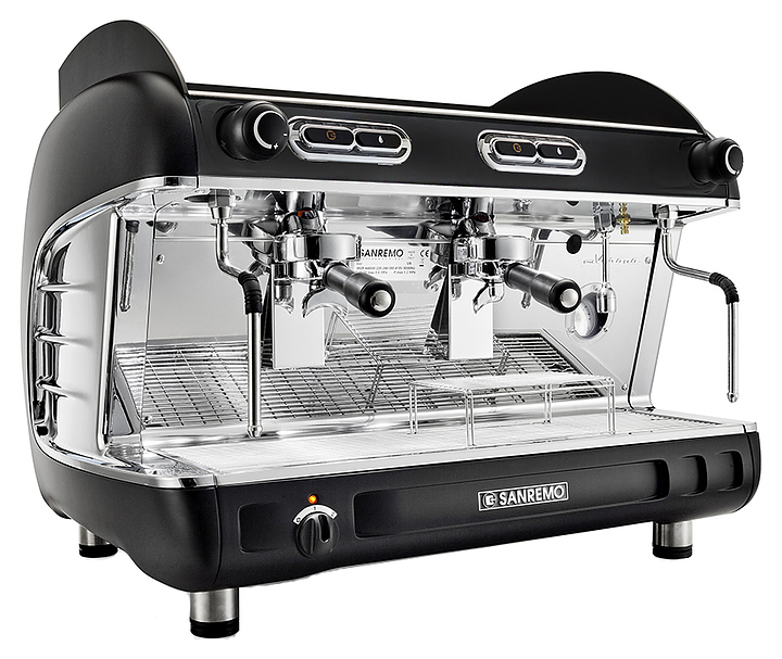 Кофемашина Sanremo Verona SAP 2 (черная, высокие группы)