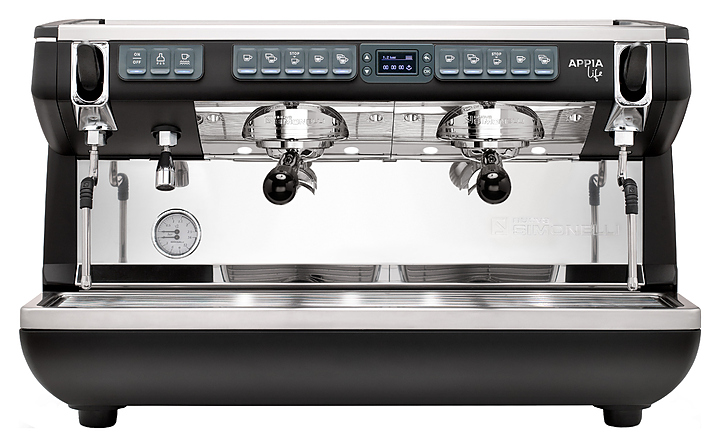 Кофемашина Nuova Simonelli Appia Life XT 2Gr V черная, высокие группы, автомат