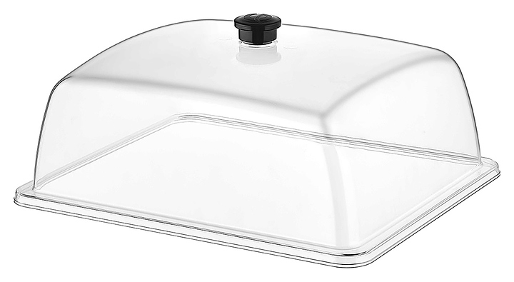 Крышка для подноса Gastroplast GN1/2 32,5х26,5 см h=12,5 см (поликарбонат) прозрачная