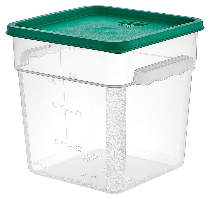 Контейнер для продуктов Gastroplast GSPP-8 7,6 л 22х22 см h=23 см (полипропилен) прозрачный