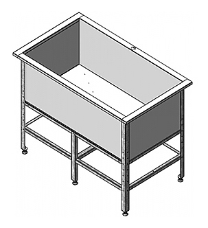 Ванна котломоечная Assum ВКС-С-1/400/900 (1000х500х850)