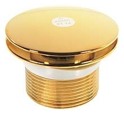 Донный клапан для ванны Kaiser 8004В Gold золото, автомат