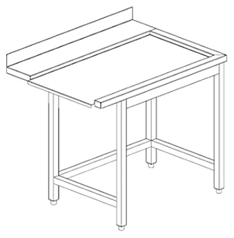 Стол для посудомоечной машины BSV-inox СВЭ 7,509