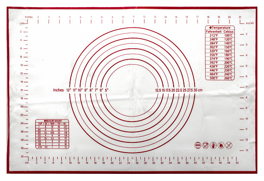 Коврик для выпечки ROAL FLT004 40х60 см (силикон) со шкалой