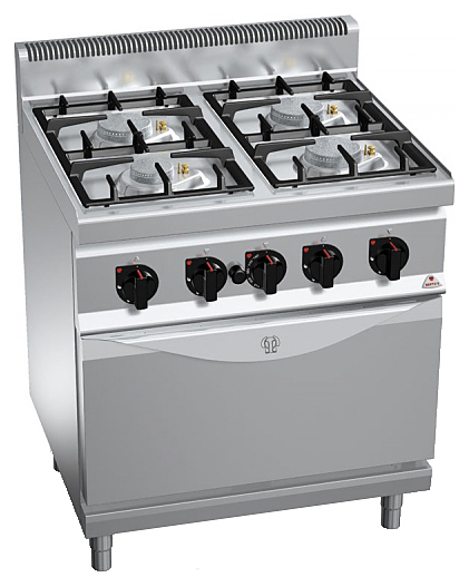 Плита газовая Berto's G7F4+FE