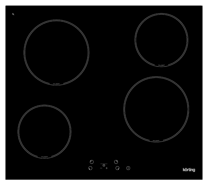 Варочная панель электрическая Korting HK 60001 B черная