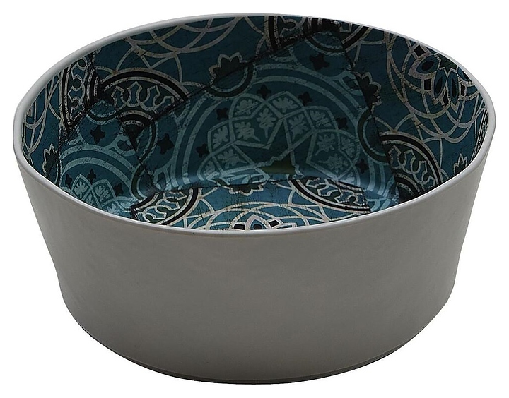 Салатник P.L. Proff Cuisine JW14009-TAI Damask Blue 3000 мл 24,2х9,8 см (меламин) круглый