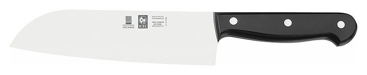 Нож японский для шефа ICEL Technik Santoku knife 27100.8625000.180 черный