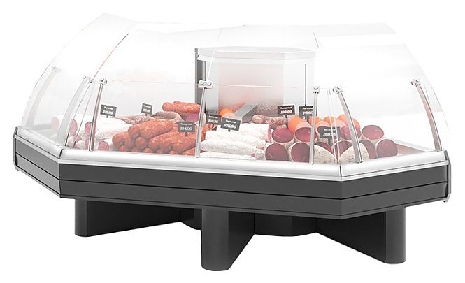 Витрина холодильная Lida Vision-2 SU Fish (1486х1486х1200 мм) угловая внешняя