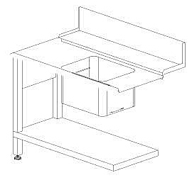 Стол для посудомоечной машины Dihr T50 SX