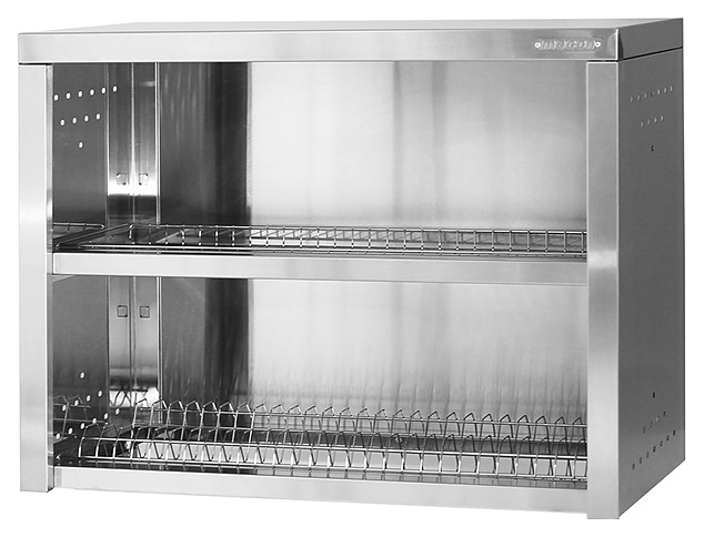 Полка кухонная Mecon Norma Inox ПНЗн 1000х400х600 мм сетки для стаканов (2 шт.)
