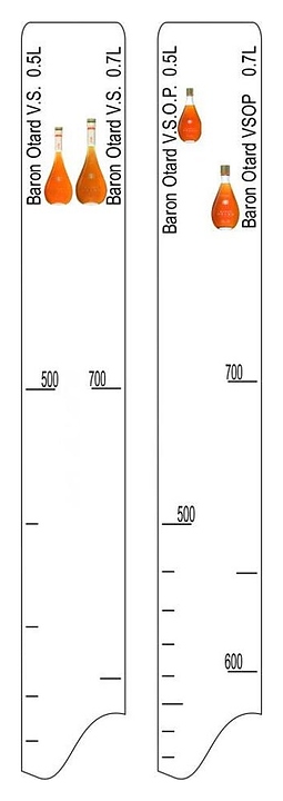 Барная линейка P.L. Proff Cuisine Baron Otard VS / VSOP (0,5/0,7 л)