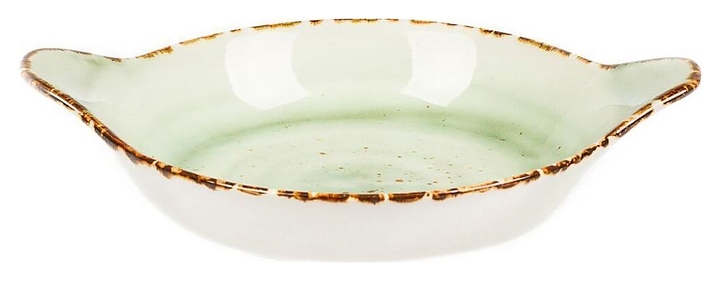 Блюдо сервировочное P.L. Proff Cuisine Organica Green TX0270-H275 200 мл d=17,5 см h=3,5 см (фарфор) круглое с ручками