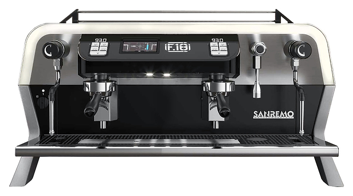 Кофемашина Sanremo F18 2 высокие гр. белая