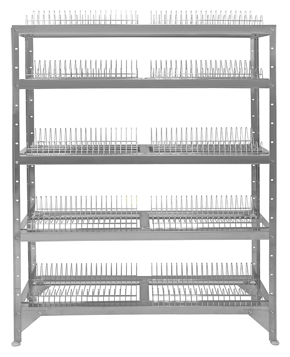 Стеллаж для тарелок Hessen СТ-1,6*8/5 нерж.
