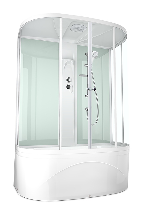Душевая кабина Domani-Spa Neat high DS01N158HWCl00 150х80 см купить в ...