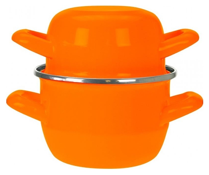 Кастрюля для мидий Cosy & Trendy Mussel Pots 111.018O 2,8 л оранжевая