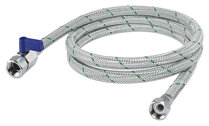 Шланг входной Brita G3/4-G3/4 с запирающим клапаном + адаптер G1-G3/4, DN13, 2 метра, пластик