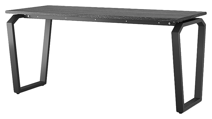 Стол офисный Кобор TB-120/80 black/glazed