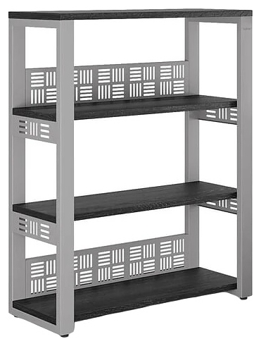 Стеллаж открытый Кобор ST3-100/36 aluminum/wood