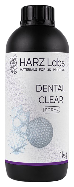 Фотополимер HARZ Labs LLC Dental Clear для SLA/Form2 принтеров, 1 л, прозрачный