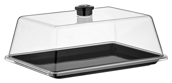 Поднос для подачи Gastroplast GFT-16/B 27х21 см (поликарбонат) черный