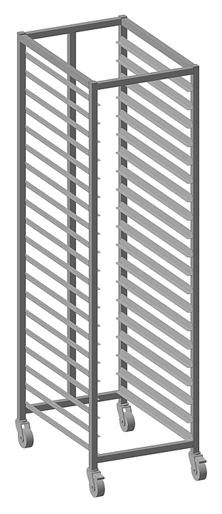 Тележка-шпилька для противней Restoinox ТШCП-20 600х400