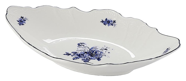 Блюдо сервировочное P.L. Proff Cuisine Blue Flower 81222035 337х210 мм