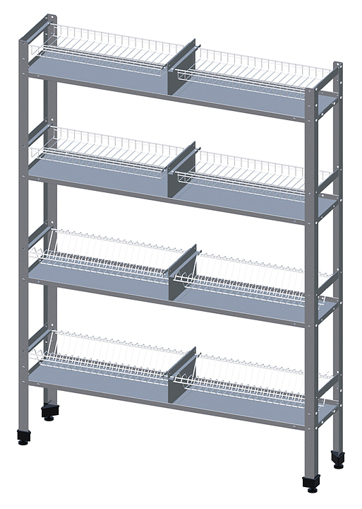 Стеллаж кухонный для сушки и хранения посуды
