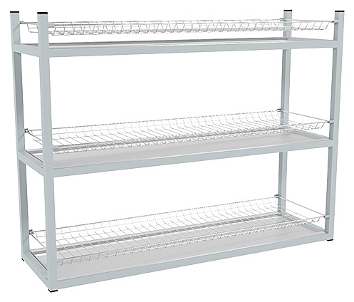 Стеллаж для стаканов ПищТех Эконом СКСК-3КЭ