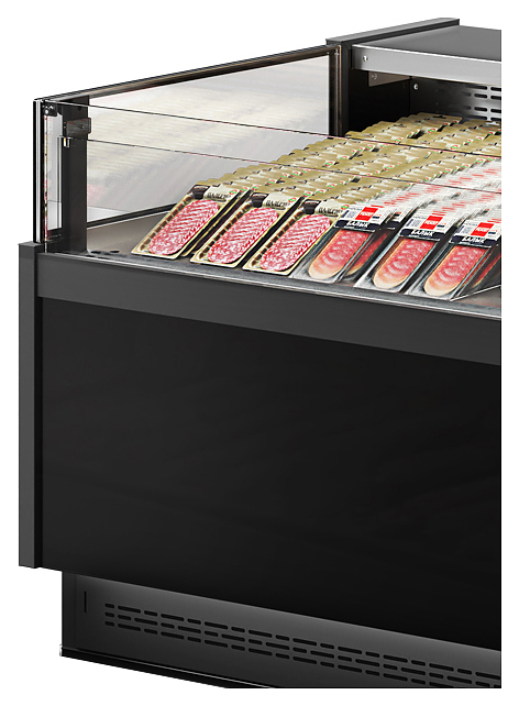 Боковина левая для витрины холодильной Dazzl Galaxy 080 Self со стеклопакетом