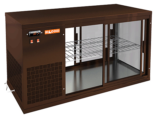 Витрина холодильная HICOLD VRL T 1100 L Brown