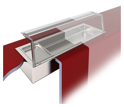 Прилавок тепловой BSV-inox DHS 2/15