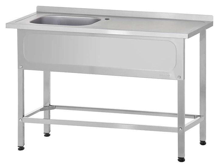 Ванна моечная Mecon Norma Ral РПЦн 1200х600х860 мм (1 м/о левое 400х400х250 мм) ножка профильная