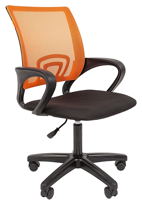 Кресло офисное Chairman 696 LT, черно-оранжевое