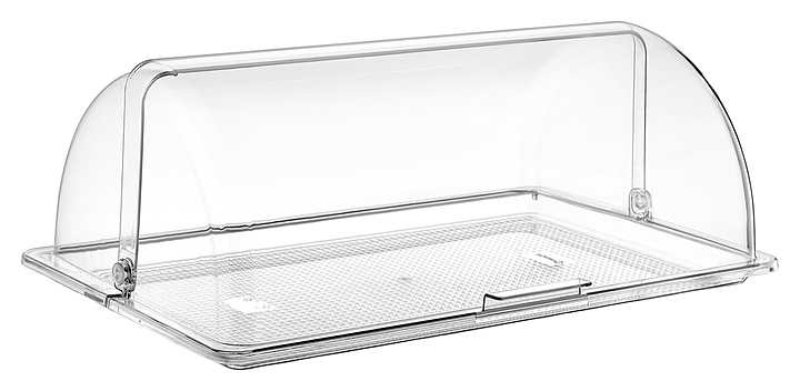 Крышка для подноса Gastroplast Roll-Top GN 1/1 53х32,5 см h=18,5 см (поликарбонат) прозрачная