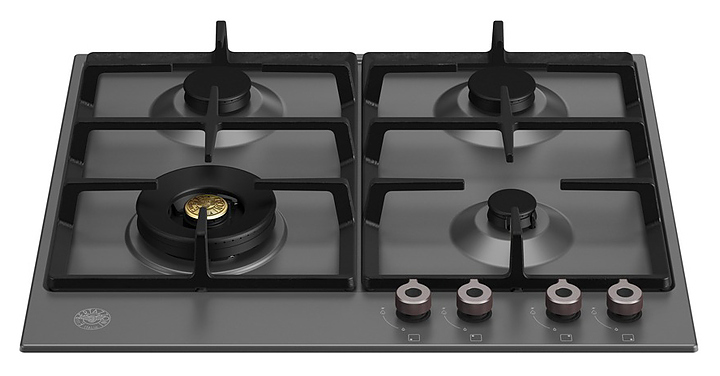 Варочная панель Bertazzoni P604LPRONE газовая, черная матовая