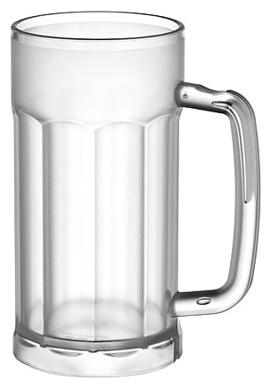 Кружка для пива Gastroplast GC-34/F 560 мл (поликарбонат) прозрачная матовая