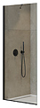CEZARES LIBERTA-L-1-TB-105-C-NERO 105х195 см, стекло прозрачное, профиль черный