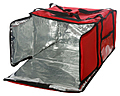Luxstahl на 9-10 пицц 450х450х500 мм фольгированная с вентиляцией красная