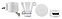 KitchenAid 5KSMSFTA белая